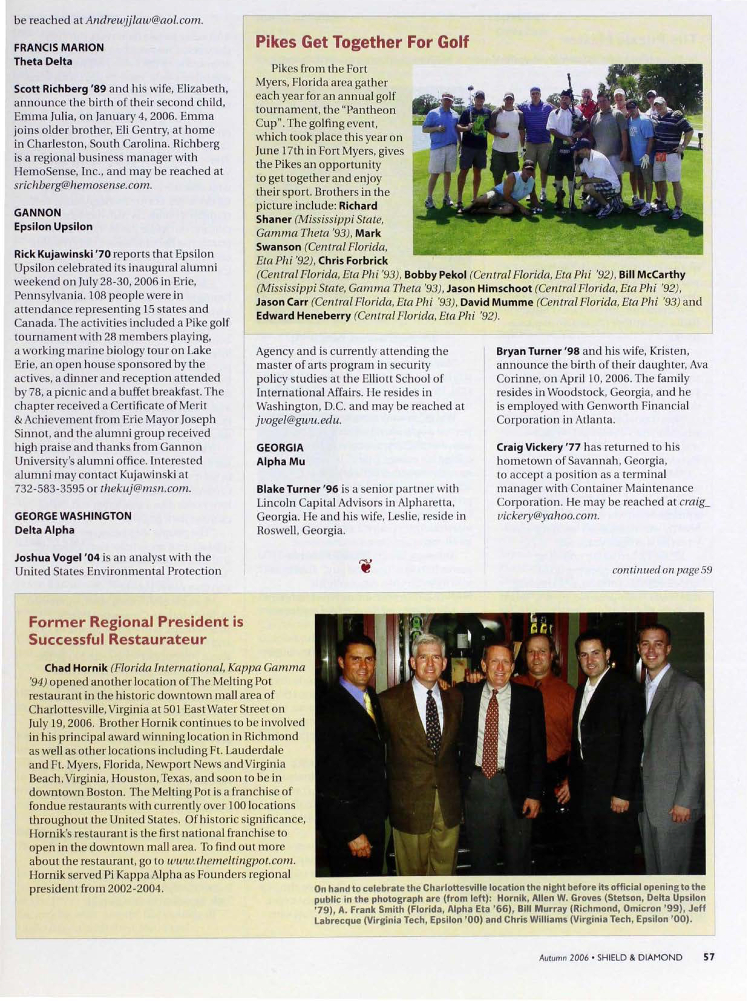 Former Regional President is Successful Restaurateur